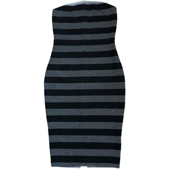 Express Strapless Striped Bodycon Dress Size 0 - Picture 4 of 13